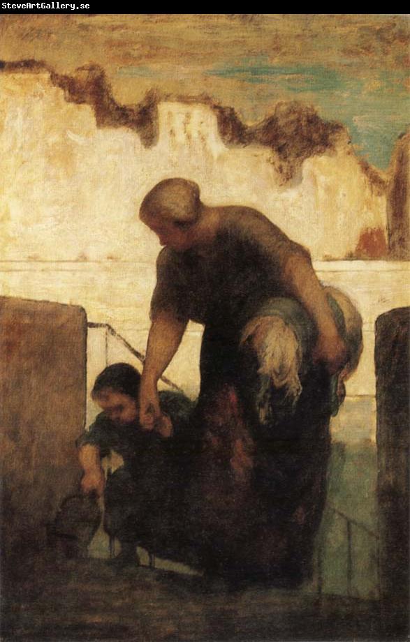 Honore Daumier The Washerwoman